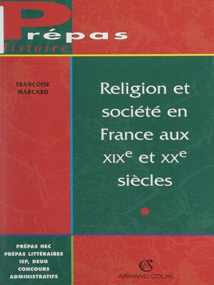 cover image of Religion et société en France aux XIXe et XXe siècles
